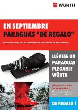 LL&Eacute;VESE UN paraguas plegable w&uuml;rth