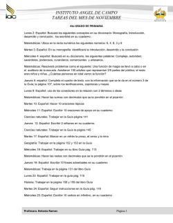 4to GRADO - Instituto &Aacute;ngel de Campo