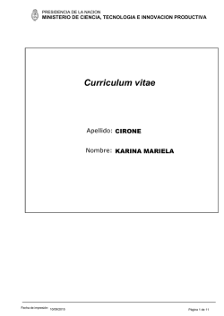 Curriculum vitae
