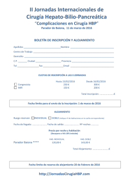 II Jornadas Internacionales de Cirug&iacute;a Hepato-Bilio