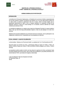 MUESTRA DE LA PROVINCIA DE SEVILLA II FERIA