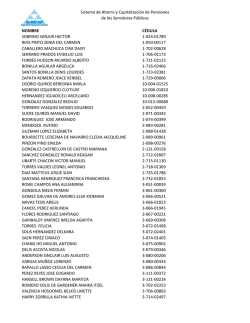 Listado 34 - Sistema de Ahorro y Capitalizaci&oacute;n de Pensiones de