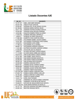 Listado Docentes IUE