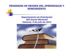 programa de mejora del aprendizaje y rendimiento