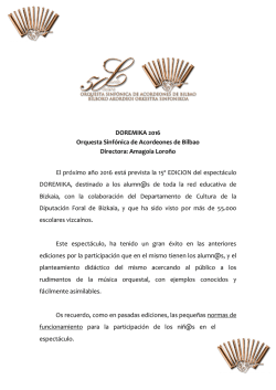 Doremika 2016 convocatoria