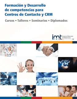 Formaci&oacute;n y Desarrollo de competencias para Centros de Contacto