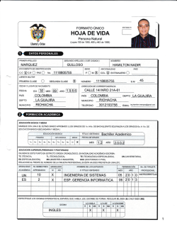 HOJA DE VIDA