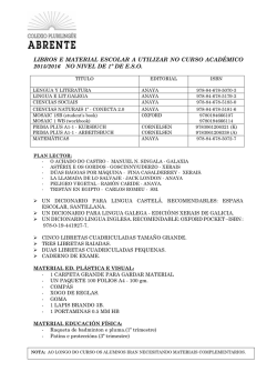 1&ordm; ESO - Colexio Abrente