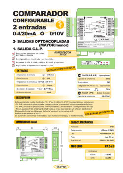 Comparador 2 entradas VIDC, 3 salidas MAYOR, MENOR, IGUAL