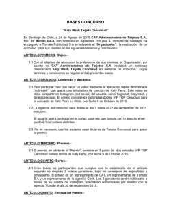 Bases Katy Mash - Tarjeta Cencosud