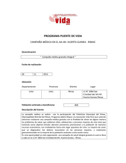 PROGRAMA PUENTE DE VIDA