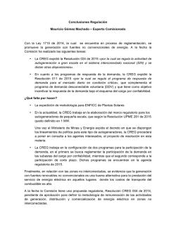 Conclusiones Regulaci&oacute;n Mauricio G&oacute;mez - APC