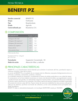 BENEFIT PZ - bioamerica