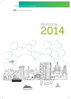 Mem&ograve;ria de l`ASPB de l`any 2014 - Ag&egrave;ncia de Salut P&uacute;blica de