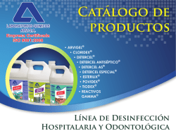 Ver en PDF - Laboratorios Qu&iacute;micos Arvi SA