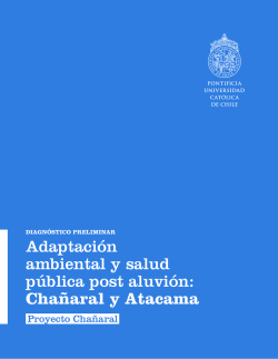 Adaptaci&oacute;n ambiental y salud p&uacute;blica post aluvi&oacute;n