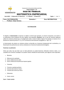 guia 2 factorizaci&oacute;n