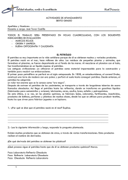 actividades de afianzamiento 6&deg; grado