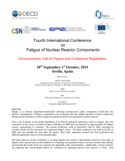 International Conference on Fatigue of Reactor
