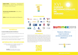 &ldquo;Avances cl&iacute;nicos y repercusiones socioecon&oacute;micas en la diabetes&rdquo;