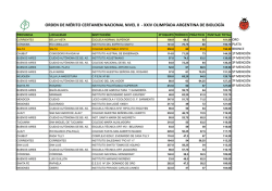 Orden de M&eacute;rito Nivel II - Olimp&iacute;ada Argentina de Biolog&iacute;a