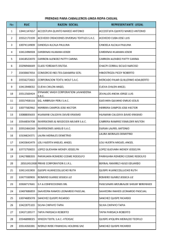 PRENDAS PARA CABALLEROS