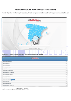 AYUDA MAFTERLINE PARA MOVILES, SMARTPHONE