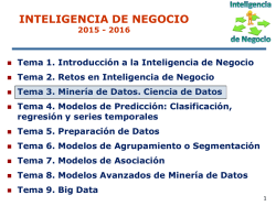La Miner&iacute;a de datos