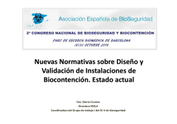 Nuevas Normativas sobre Dise&ntilde;o y Validaci&oacute;n de Instalaciones