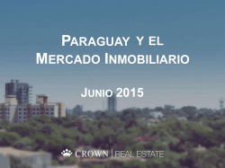 PARAGUAY Y EL MERCADO INMOBILIARIO
