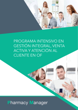 Descargar programa - Pharmacy Manager Formaci&oacute;n