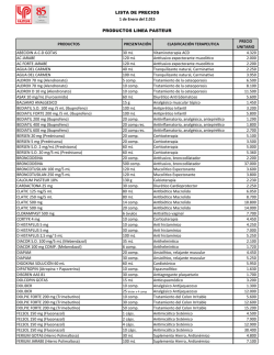 Precios a Farmacias