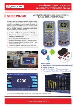 Mult&iacute;metros digitales con control remoto Bluetooth y voz