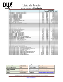 Lista de Precio Mobiliario