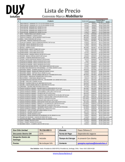Lista de Precio Mobiliario