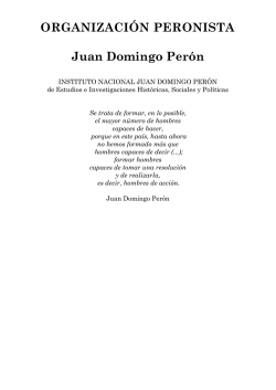 2.4.- Organizaci&oacute;n Peronista
