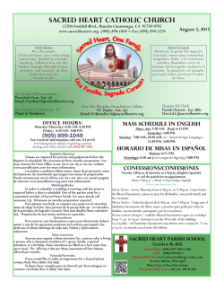 family mass - Sacred Heart Catholic Church