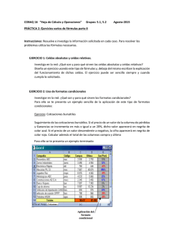 Grupos: 5.1, 5.2 Agosto-2015 PR&Aacute;CTICA 2: Ejercicios varios de f&oacute;r
