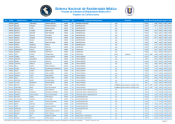 Residentado Medico 2015