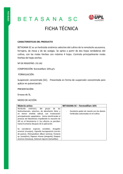 BETASANA SC FICHA T&Eacute;CNICA
