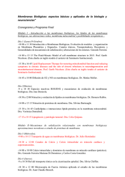 Membranas Biol&oacute;gicas: aspectos b&aacute;sicos y aplicados de la biolog&iacute;a