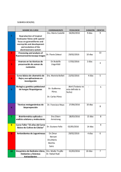 SUBAREA BCM/BQ 1 Membranas Biol&oacute;gicas: aspectos