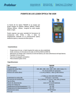 FUENTE E DE LUZ L&Aacute;SER &Oacute;PTICA TM-102N N