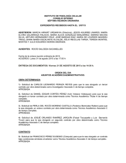 Septima reuni&oacute;n ordinaria 2015 - Instituto de Fisiolog&iacute;a Celular UNAM