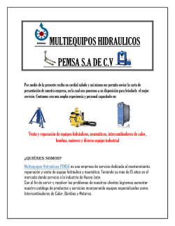 multiequipos hidraulicos pemsa sa de cv