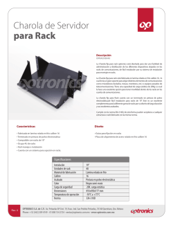 Charola de Servidor para Rack