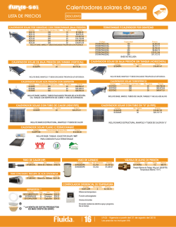 Calentadores solares de agua