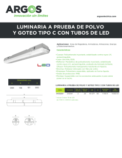 luminaria a prueba de polvo y goteo tipo c con tubos de led
