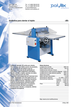 Guillotina para dentar el tejido &laquo;ZE&raquo;