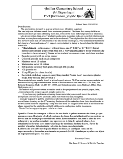 Antilles Elementary School Art Department Fort Buchanan